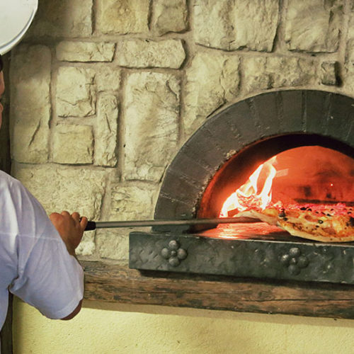 Pizza backen